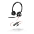 Poly Blackwire 3320 Casque filaire Duo pour PC / Mac simple confortable USB