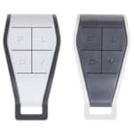 Paire de Télécommande 4 Canaux 433MHz Couleur Inversé Gris/Gris Clair