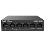 Switch de Bureau 6 Ports RJ45 10/100Mbps 4 Ports PoE+ 802.3af/at 2 Ports Uplink Puissance PoE Totale 58W