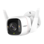 Outdoor Security Wi-Fi CameraSPEC: 2K (2560x1440), 2.4 GHz, 2T2R, 2 × External Antennas, 1 × Ethernet PortFEATURE: Motion Detection and Notifications, Sound Alarm,  Starlight Night Vision (Up to 30 m), Color Night Vision, Remote Control, Two-Way Audio