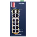 IP30 Industrial 8-Port 10/100TX 802.3at PoE + 2-Port Gigabit TP/SFP combo