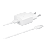 Chargeur mural 15W USB-C avec câble USB-C blanc