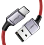Cordon USB-A vers USB-C 6A 100W 1M Rouge