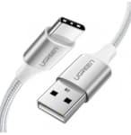 Cordon USB-A 2.0 vers USB-C 1.5m Blanc