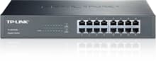 Tplink 16-port Gigabit Switch, 16 10/100/1000M RJ45 ports, 1U 13-inch rack-mountable steel case