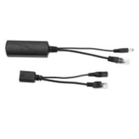 Paire SPLITTER PoE Actif DC-24V DC+2RJ45 in/DC+2RJ45 out: RJ45+Alim
