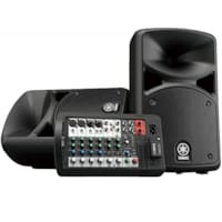 SYSTEME DE SONORISATION KIT DE 2 HAUT-PARLEURS AMPLIFIES + TABLE DE MIXAGE INTÉGRÉE