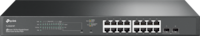 Tplink JetStream™ 18-Port Gigabit Smart Switch with 16-Port PoE+ PORT: 16× Gigabit RJ45 Ports, 2× Gigabit SFP SlotsSPEC: 802.3at/af, 150 W PoE Power, 1U 19-inch Rack-mountable Steel CaseFEATURE: Integration with Omada SDN Controller, Static Routing,