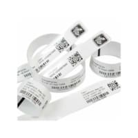 Zebra Z- band Ultrasoft With adult seize adhesive closure 25mm*279  mm Adult Size 175/Roll  coe 25,4mm colour withe
