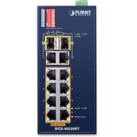 IP30 Industrial 8-Port 10/100TX 802.3at PoE + 2-Port Gigabit TP/SFP combo