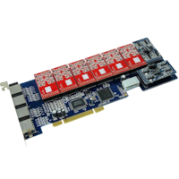 Asterisk Cards can support 16 analog lines