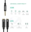 Répartiteur Audio Ugreen 3,5 mm Mâle vers 3,5 mm Femelle 30620