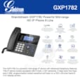 Téléphone IP HD, 4 comptes SIP et 2 ports Gigabit GXP1782
