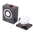 VENTOUSE MAGN.MURALE RONDE INCENDIE 12V/24V+BOUT.URGENCE YD604