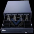 TIROIRE CAISSE 24V 6.5 KG 4 BILLETS 8 PIÈCES1 FENTE CHEQUE NOIR WD0408