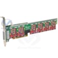 Carte analogique PCIe 12 Ports FXO/FXS avec le module anti-echo A40012