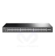 Tplink JetStream™ 48-port Pure-Gigabit L2 Managed Switch, 48 10/100/1000Mbps RJ45 ports including 4 Gigabit SFP slots, Static Routing, Port/Tag/Voice/Protocol-Based VLAN, Q-in-Q(Double VLAN), GVRP, STP/RSTP/MSTP, IGMP V1/V2/V3 Snooping, COS, DSCP, Rate Li
