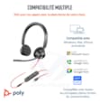 HP Poly BW 3225 USB-C HS +3.5mmP +USB-C/A 8X221AA
