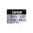 LEXAR CARTE SD MS Silver Plus 64GB Professional SILVER PLUS microSDXC™ UHS-I cards,up to 205MB 12M LMSSIPL064G-BNANG