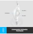 Casque filaire Logitech H390 - Blanc - USB 981-001286