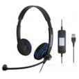 Casque USB filaire 2 écouteurs pour tous les softphones SC60