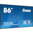 TOTEM Moniteur Professionnel pour Affichage Dynamique 86" 4K UHD AVEC ROULETTES HDMI/DisplayPort/DVI/VGA 24/7 LH8664UHS-B2AG