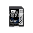 LEXAR CARTE SD SD1667X 128GB Professional 1667x SDXC™ UHS-II cards,up to 250MB/s read 120MB/s wr 12M LSD128CB1667
