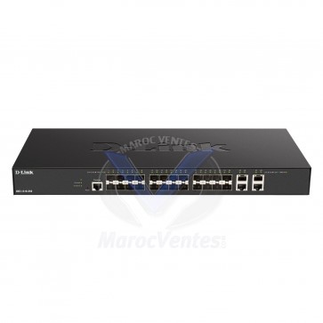 Commutateur 28 Ports Intelligent L2+ Smart+ 24x 10GbE SFP+ & 4x cuivre 10GbE DXS-1210-28S