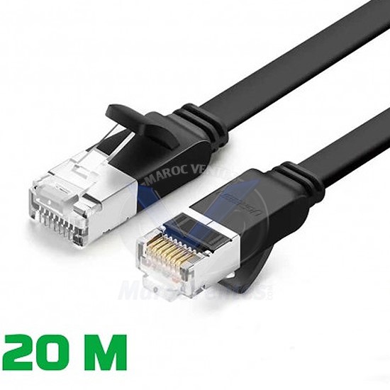 Câble Ethernet Ugreen Plat CAT6 20M 50181