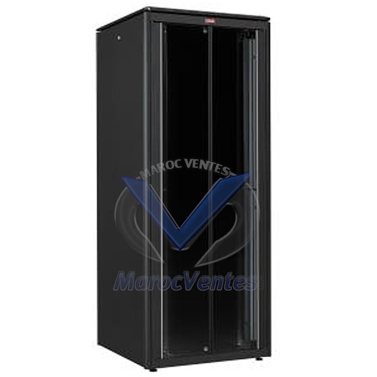 Armoire Dynamic 19" 800/800 a Double Porte en Verre 47U LN-FS47U8080-BL-111