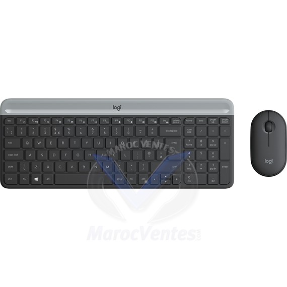 Clavier et Souris sans Fil Ultra-Fin Logitech MK470 920-009190