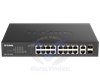 SWITCH 16 GIGABIT POE+ PORTS SMART MANAGED+ 2 COMBO RJ45/SFP PORTS DLDGS-1100-18PV2