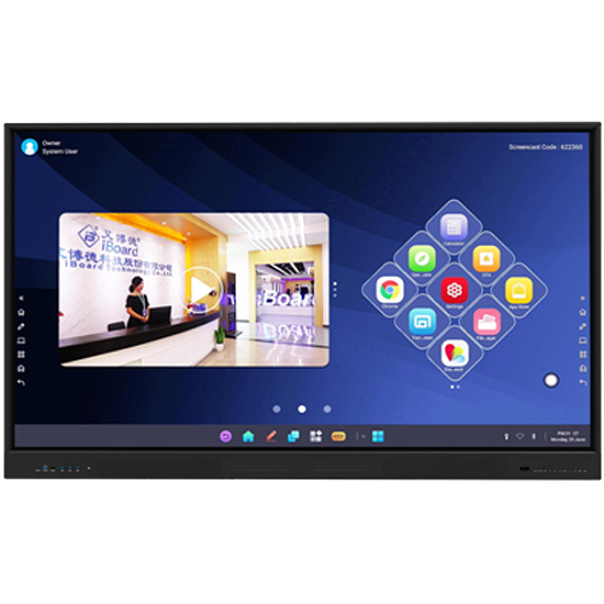 Écran Interactif Tactile 85 pouces 4K UHD Multipoints (20 points) FC-85 WR