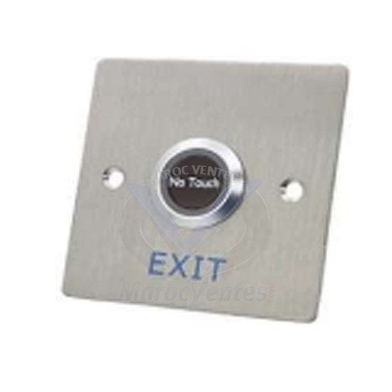 BOUTON POUSSOIR DE PORTE CARRE EN ALUMINIUM SANS CONTACT D3910C