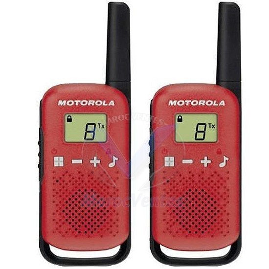 Talkies-Walkies sans Licence Motorola TLKR T42 - Rouge T42