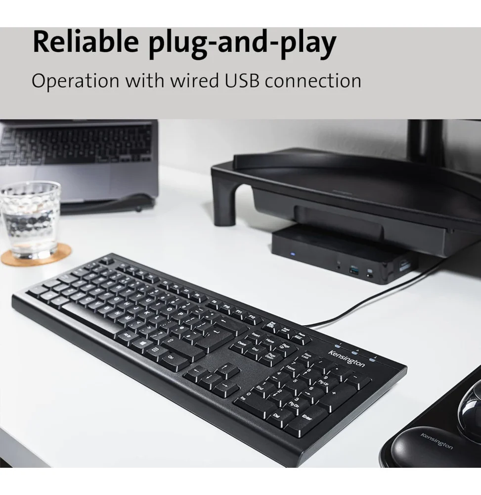 Kensington Clavier filaire ValuKeyboard USB - AZERTY France 1500109FR