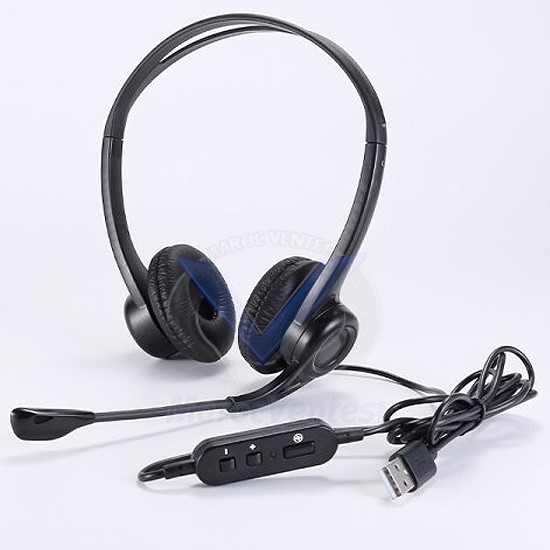 Casque/Micro avec Suppression Bruit Ambiant USB 4060100