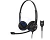Micro-casque professionnel filaire binaural avec connecteur Easy Disconnect 504402