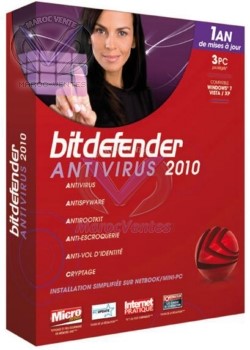 BITDEFENDER ANTIVIRUS 2010 pour 3 POSTES B-FBDAV-0W1P003