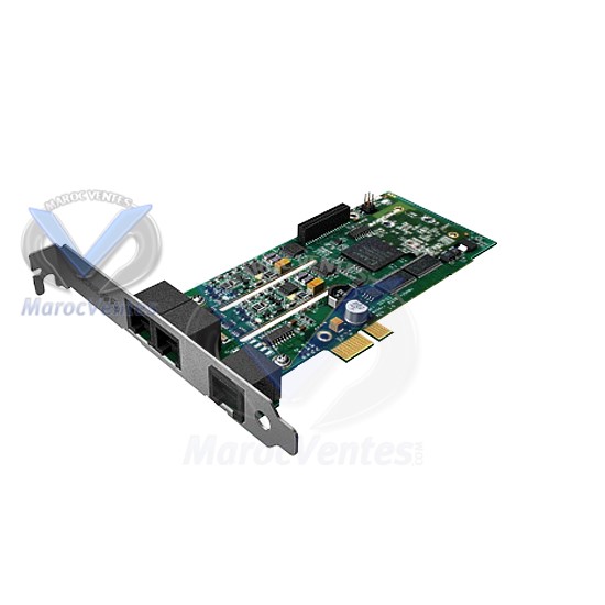 Carte Vocale Analogique PCI-E 4 Ports FXO + 1FXS B600