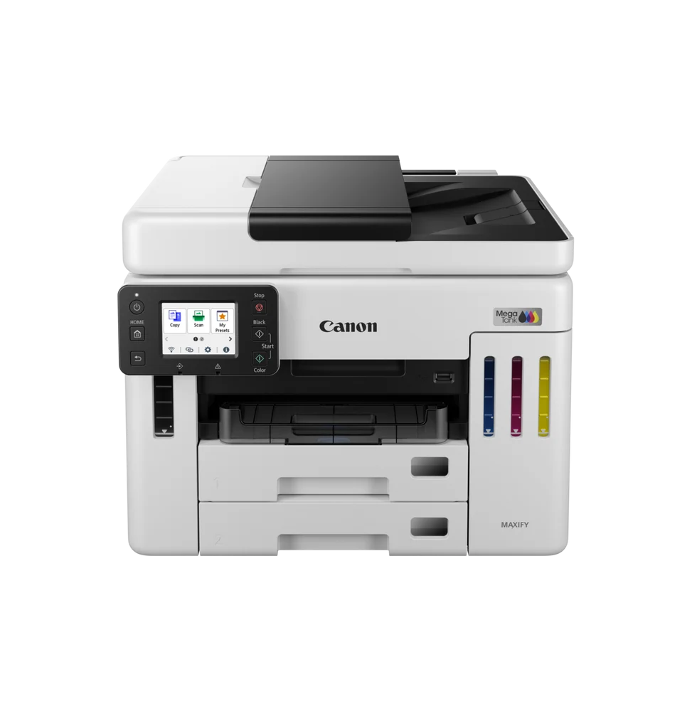 CANON Ink Tank GX7140 EUM/EMB Couleur MFP 4en1 A4 Reseau Wfi ADF R/V Int USB 24PPM Noir 15,5PPM 12M 6880C009AB