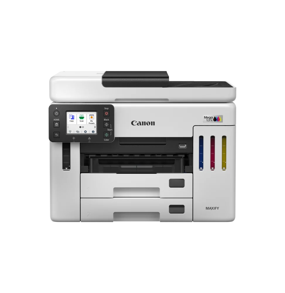 CANON Ink Tank GX7140 EUM/EMB Couleur MFP 4en1 A4 Reseau Wfi ADF R/V Int USB 24PPM Noir 15,5PPM 12M 6880C009AB
