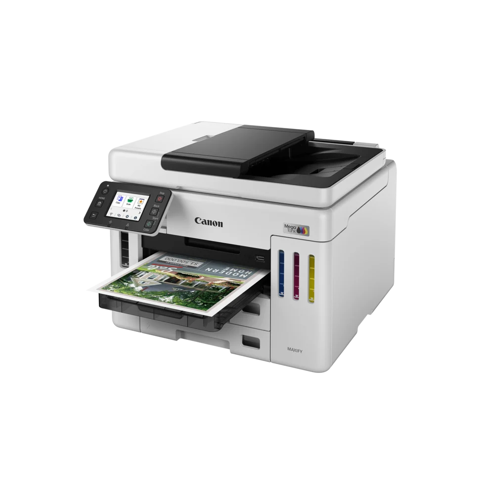 CANON Ink Tank GX7140 EUM/EMB Couleur MFP 4en1 A4 Reseau Wfi ADF R/V Int USB 24PPM Noir 15,5PPM 12M 6880C009AB