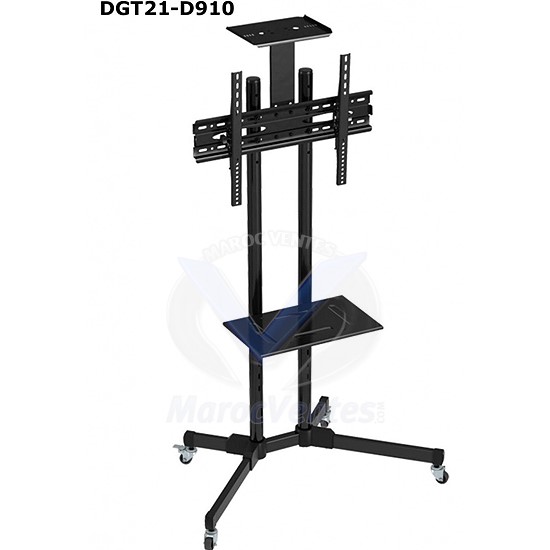 Meuble Support TV Robuste avec Roulettes de 32 à 70 pouces Supporte 30 kg DGT21-D910