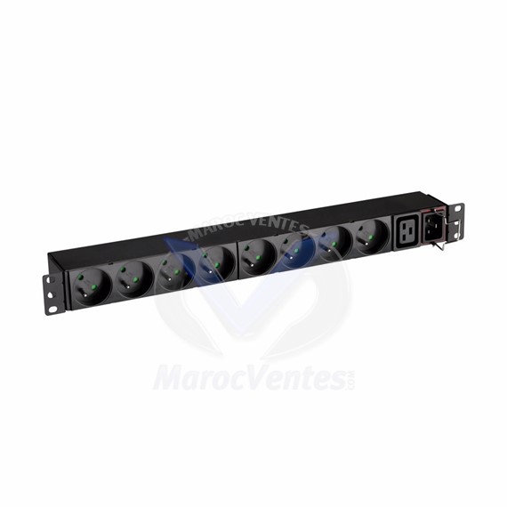 Multiprise Flex PDU 16 A. 8 prisesFR + 1 prise IEC 16A