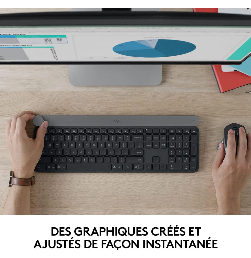 LOGITECH Craft Bluetooth Keyboard with input dial - GRAPHITE - FRA 920-008497