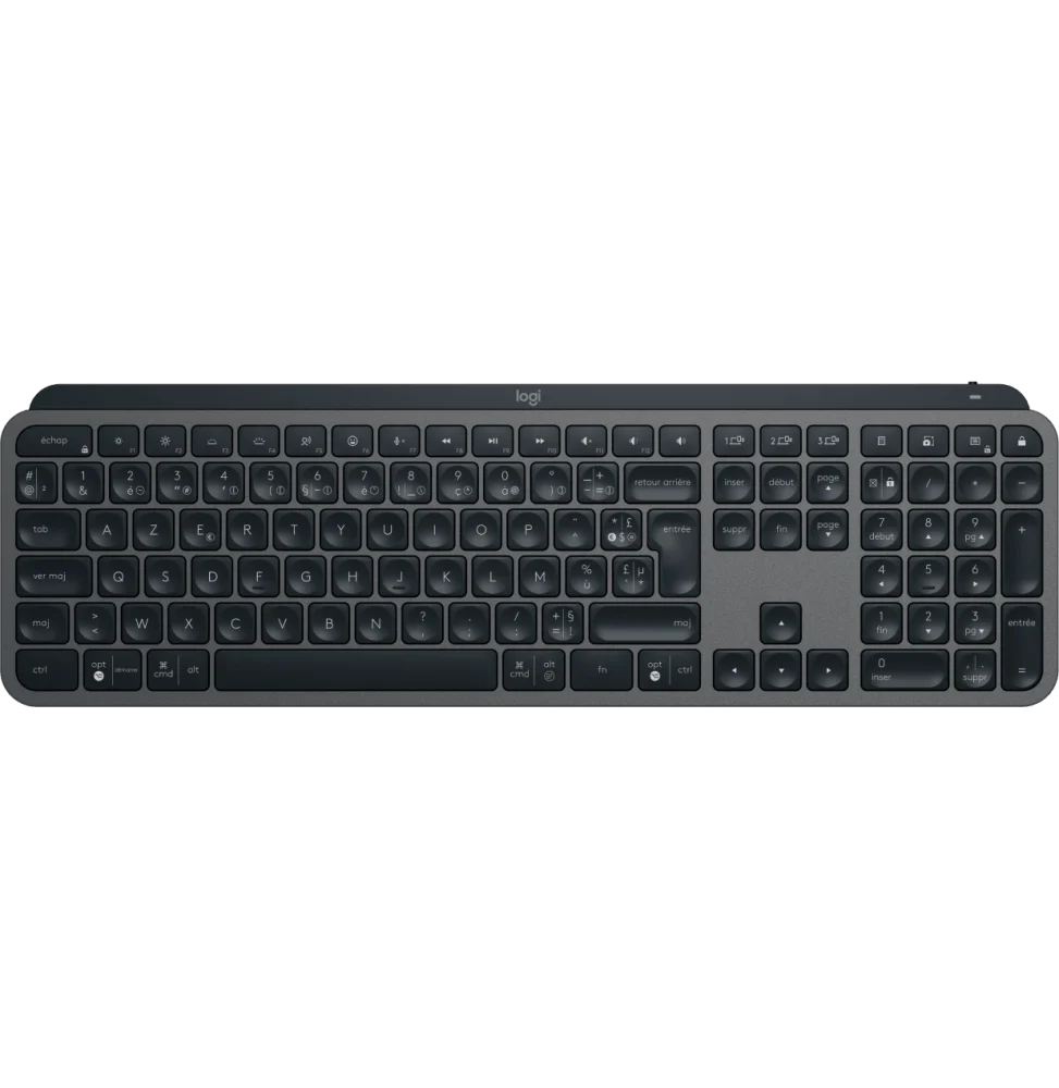 Logitech MX Keys S - GRAPHITE - FRA - BT - N/A - CENTRAL-419 12M 920-011568