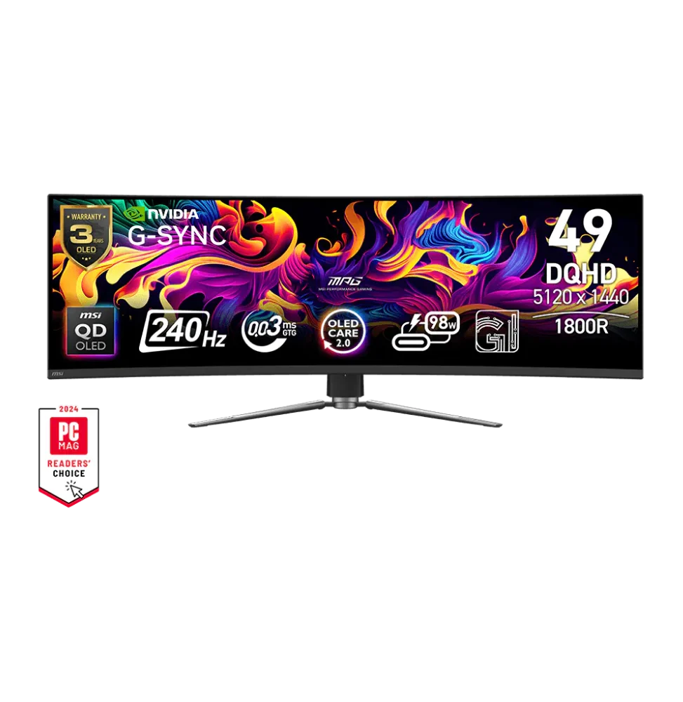 MSI MONITEUR MPG 491CQPX QD-OLED 9S6-3FA84T-028