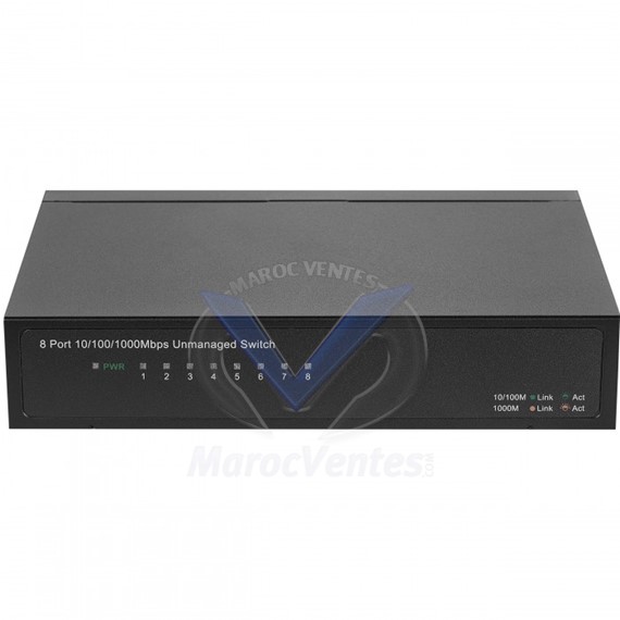 Switch 8 Ports 10/100/1000 Mbps (Auto MDI / MDIX) Rack S1508