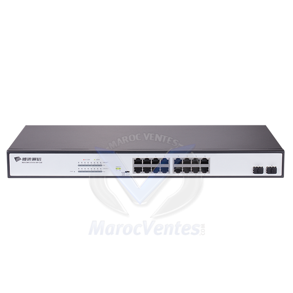 Switch 16 ports 10/100/1000 PoE+ Base‐T + 2 ports SFP Gigabit S1518‐16P‐330